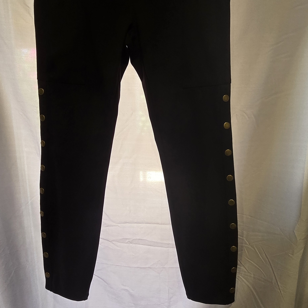 HALARA Black Pants with Gold Accents